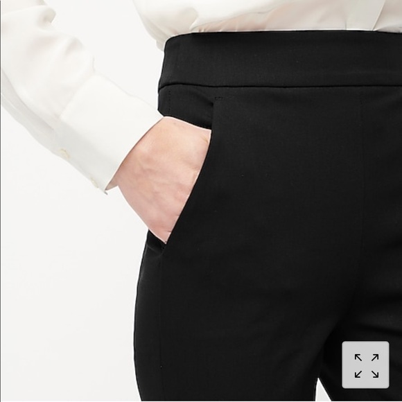 J.Crew Remi pant in bi-stretch cotton; black 8 - Picture 4 of 7